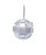 GLASS SILVER MIRRORED BALL ORNAMENT SET OF 24 - D4576-