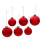 GLASS SHINY AND MATTE RED MURCURY BALL ORNAMENT - GG1024SMR
