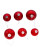 GLASS SHINY AND MATTE RED MURCURY BALL ORNAMENT - GG1024SMR