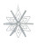 SILVER GLITTERED SNOWFLAKE ORNAMENT - H8902