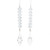 CLEAR GEMSTONE WITH DANGLE - T3604