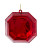 RED GLITTER JEWEL ORN - J8249