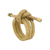 KNOTTED ROPE NAPKIN RINGS - SET OF 4 - GOLD - NR102.GL