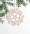 SWEDISH WOODEN HEDGEHOG SNOWFLAKE ORNAMENT - 973.19