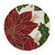14" POINSETTIA BEADED PLACEMAT - MULTI - ROUND - 1584.M14R