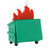 SHOEBOX DUMPSTER FIRE ORNAMENT - 1HGO3545 SHOEBOX DUMPSTER FIRE ORNAMENT - 1HGO3545