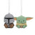 BETTER TOGETHER STAR WARS MANDALORIAN AND GROGU MAGNETIC ORNAMENT SET OF 2 - 3HCM2401