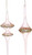 CRYSTAL GLITTERED FLUTED ORNAMENT 10"- 38-42846-PK CRYSTAL GLITTERED FLUTED ORNAMENT 10"- 38-42846-PK