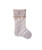 IVORY WITH QUILTING EMBROIDERED CUFF STOCKING - SG0308
