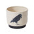 HAND PAINTED CORVUS CROW POT LARGE - 54026.01