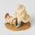 NEUTRAL SANTA KNEELING TO BABY JESUS - 6016861