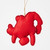 GRINCH'S DOG MAX IN SANTA HAT FELT ORNAMENT - JIM SHORE - 6014115