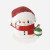 RED AND GREEN BABY SNOWMAN ORNAMENT - OR2920-RG