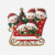 FAMILY OF 5 IN RED SLEIGH ORNAMENT - OR2904-5