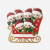 FAMILY OF 6 IN RED SLEIGH ORNAMENT - OR2904-6