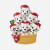 FAMILY OF 6 DALMATIAN PUPPY ORNAMENT - OR2910-6