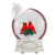 MINI CARDINALS IN WHITE CHRISTMAS BAUBLE WATER GLOBE - OG0013