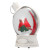 MINI CARDINALS IN WHITE CHRISTMAS BAUBLE WATER GLOBE - OG0013