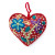COLORFUL HEART EMBROIDERED ORNAMENT - OEW-HRT-FD-B
