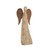 DOLFI ITALIAN HAND CARVED WOOD ANGEL WITH METAL WINGS - 11.8" EXTRA LARGE -  233810000N