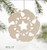 SWEDISH WOODEN BEAR SNOWFLAKE ORNAMENT - 973.17