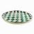 EMERALD CHECK ROUND TRAY - 89269-1040