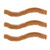 HALLOWEEN - FLEXIBLE FALL RUST SISAL HEDGE SET OF 3 - 6014710