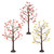 HALLOWEEN - SEPTEMEBER OAKS TREES SET OF 3 - 6014712