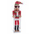 15" WOODEN SKI SANTA NUTCRACKER - F2408