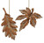 LEAVES WITH GLITTERED EDGE - T3642