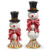 HAPPY SNOWMAN CANDLESTICKS - SET OF 2 - 4512107