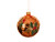 HOLLY GLASS BAUBLE - WARM ORANGE - 050948
