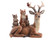 REINDEER WITH ANIMALS - POLYRESIN - 535047