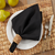 20" SET OF 12 EVERYDAY SQUARE NAPKIN BLACK - 321.BK20S