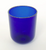 COBALT STRIPED RIM GLASS - 0563
