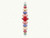 SWIRL ICICLE ORN W/ GOLD LINES - O-860 SWIRL ICICLE ORN W/ GOLD LINES - O-860