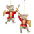 NUTCRACKER SUITE RED MOUSE SOLDIER ORNAMENT - E1173