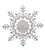 SNOWFLAKE ORN F - 131040