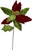 GLITTER POINSETTIA PICK