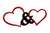 2 HEARTS ORN - OR1507 2 HEARTS ORN - OR1507