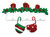 FAMILY OF 2 MITTENS ON MANTLE COUPLE ORNAMENT - OR1570-2 FAMILY OF 2 MITTENS ON MANTLE COUPLE ORNAMENT - OR1570-2