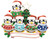 FAMILY OF 5 PENGUINS UGLY SWEATER ORNAMENT - OR1602-5