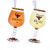HONEY WINE GLASS ORN