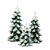 VILLAGE - WINTER PINES SET OF 3 - 4020261