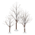 VILLAGE - FIRST FROST TREES SET OF 3 - 800007
