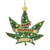 HAPPY HOLIDAZE CANNABIS LEAF - A1877