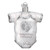 WHITE BABY ONESIE ORNAMENT - 32340