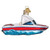 SKI BOAT ORNAMENT - 46101