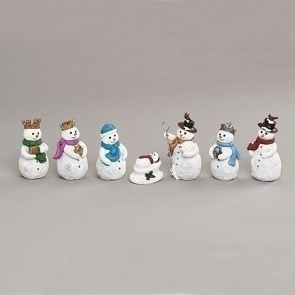 7 PIECE SET SNOWMAN NATIVITY - 134046