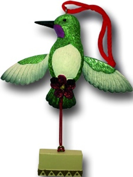 HUMMINGBIRD PULL STRING ORNAMENT - 27299